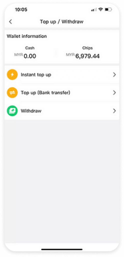 withdraw steps 1