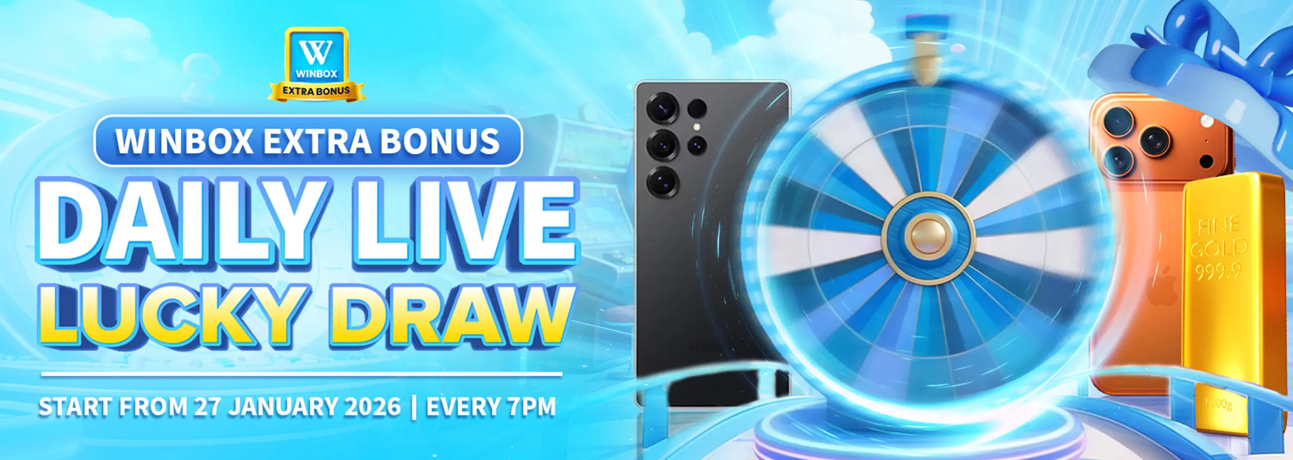 Daily Live Lucky Draw Banner